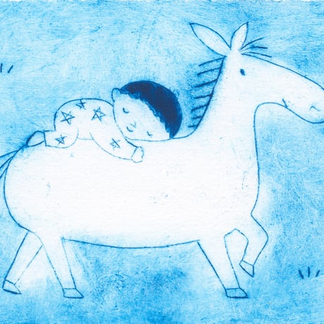 夏雲 原画「Good Night-horse」