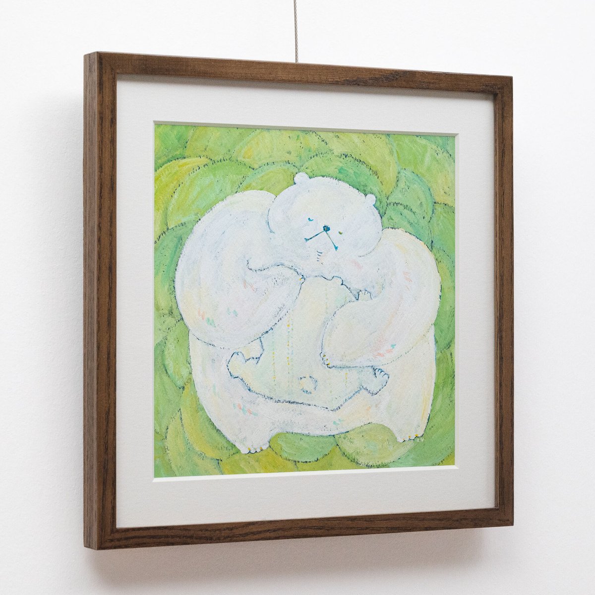 原画 『 異世界散歩 』アクリル水彩 絵画 くま 熊 イラスト アート 原画 『 異世界散歩 』アクリル水彩画 絵画 くま 熊 イラスト アート