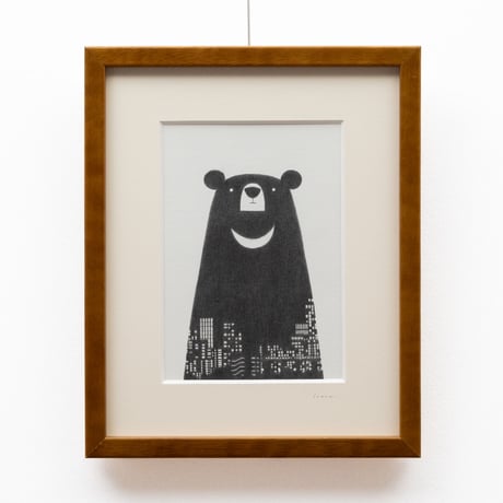 Satomi 原画「夜の月の輪」