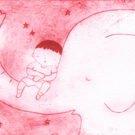 夏雲 原画「Good Night-elephant」