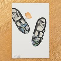 baggy ミニ原画「Floral Shoes mini」