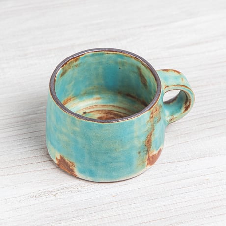 エヴァーソン朋子 陶作品「マグカップ 空色」
