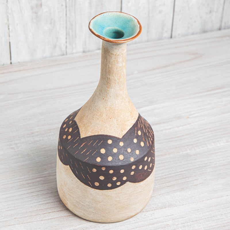 エヴァーソン朋子 陶作品「花器」A1 | gallery So-Ra online shop