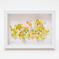 とmoえ 原画「光たち・ヒョウ」