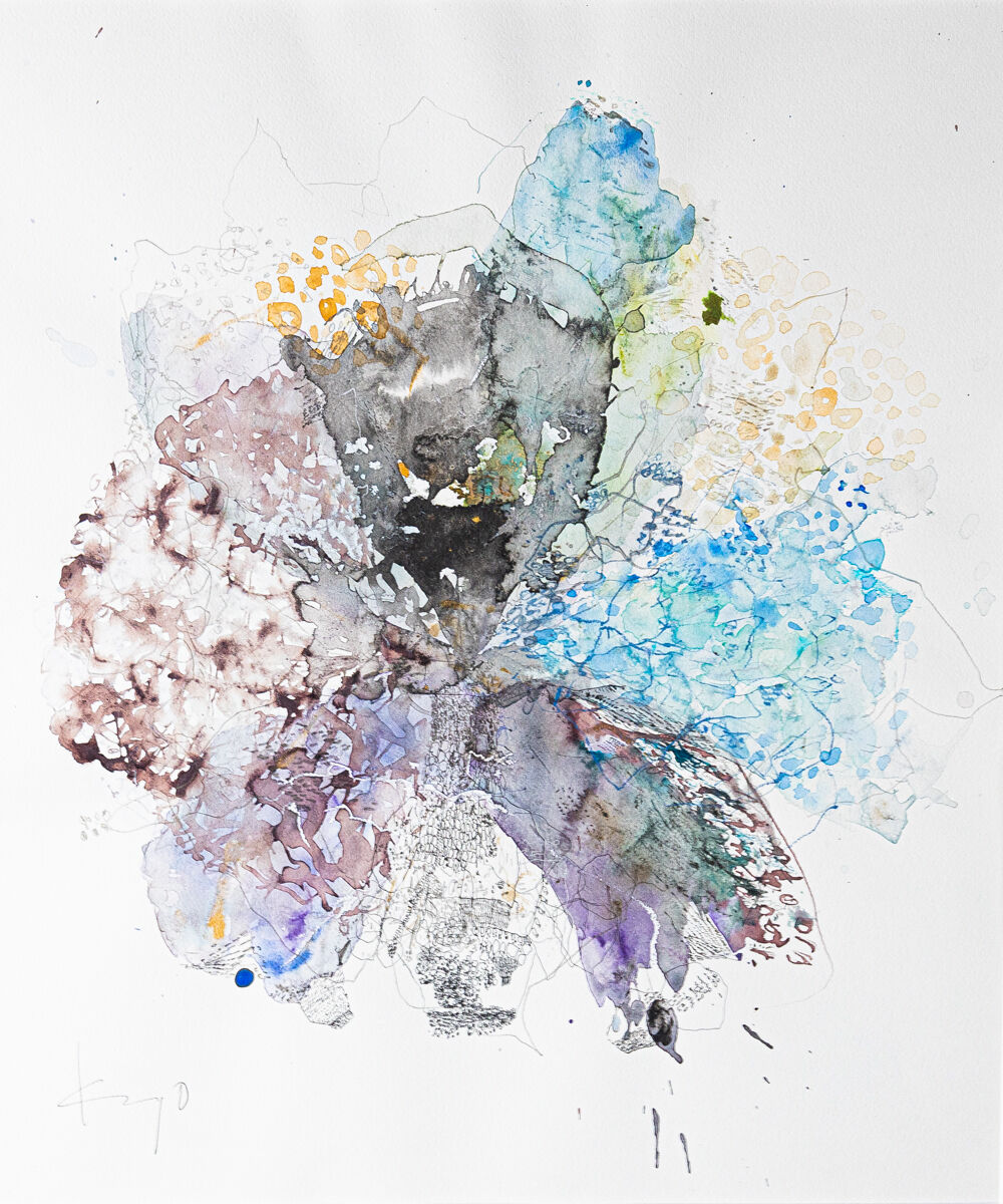 野村佳代　原画　作品　絵画　美術　水彩画　抽象画 野村佳代 原画「Begin From Me」 | gallery So-Ra online shop