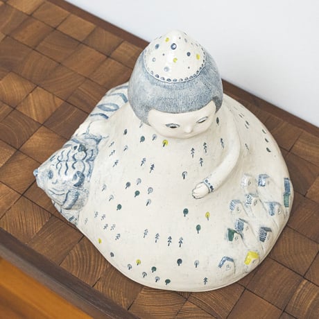 谷村仁美 陶作品「虎が棲む山」