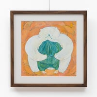 華 原画「くまぎゅ オレンジ」