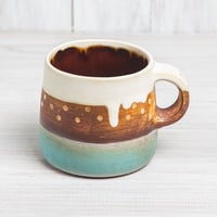 エヴァーソン朋子 陶作品「マグカップ パターン柄」