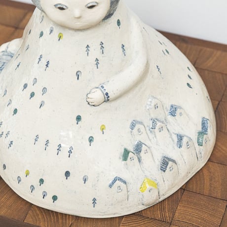 谷村仁美 陶作品「虎が棲む山」