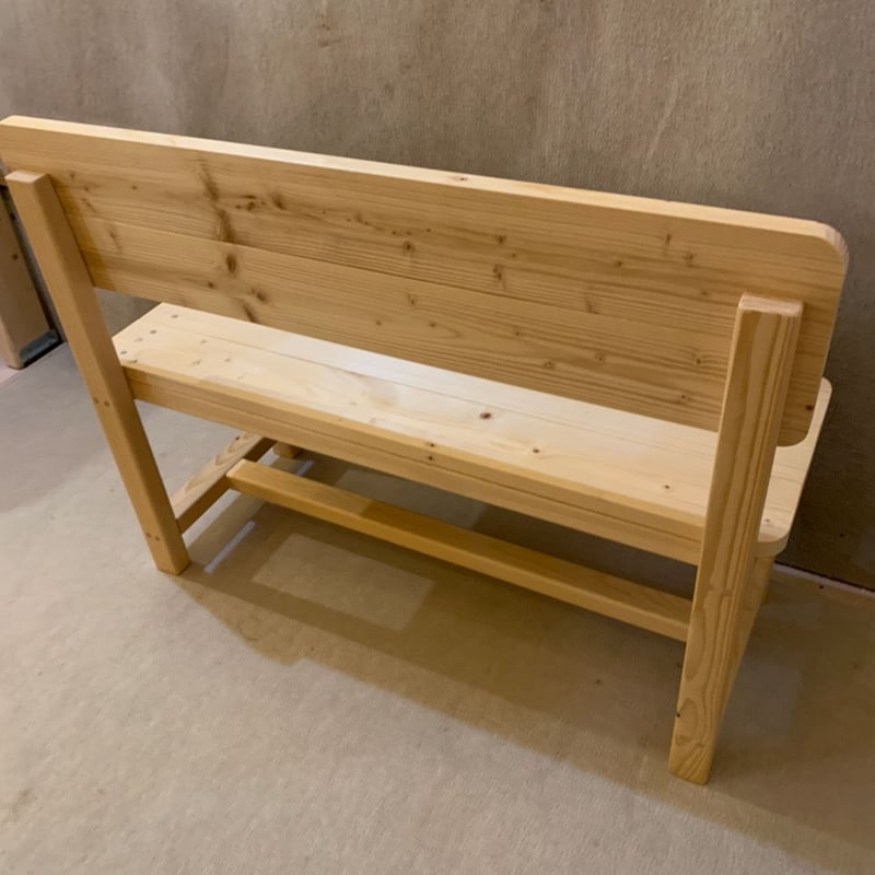 背板付きベンチ（無垢） | Handmade Craft Shop ZELKOVA