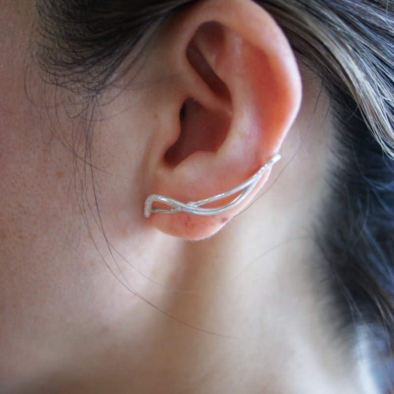 川村壱馬 AUREA 3Way Bar Hoop Ear Clip シルバー 川村壱馬 AUREA