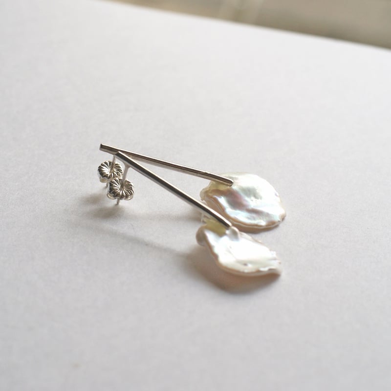 ペタルパールlongピアス | chumeq