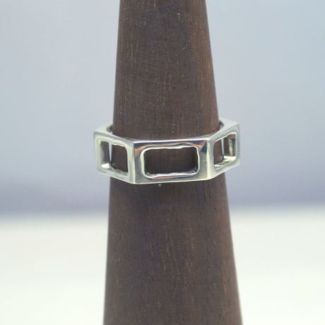 motif ring 7 - silver