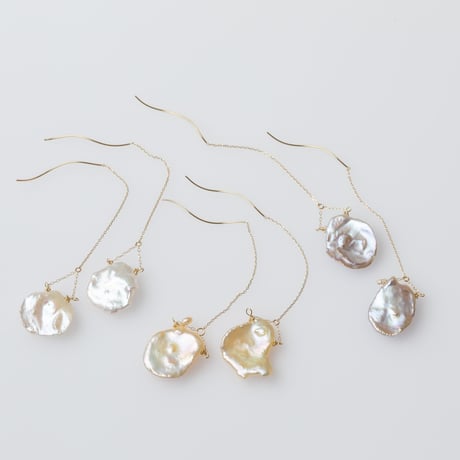 ハンギングパールピアス