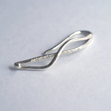 diamondイヤークリップ／silver