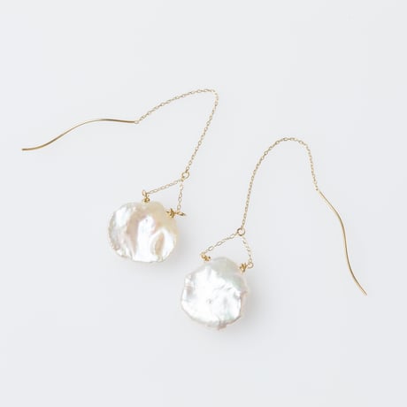 ハンギングパールピアス