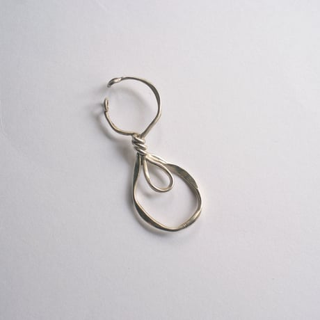 hanging hoopイヤカフ/silver