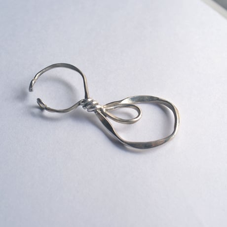 hanging hoopイヤカフ/silver