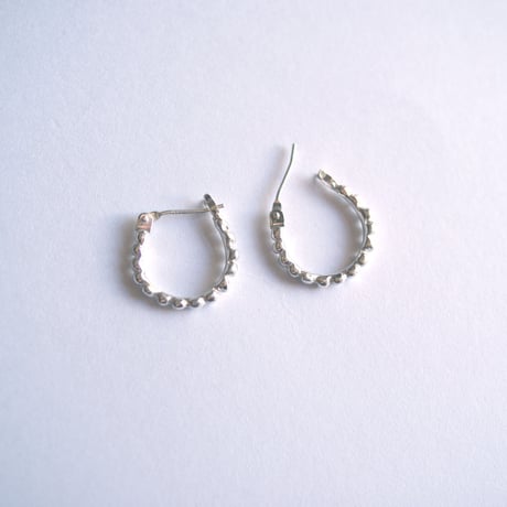 ラウンドline hoop ピアス (S)