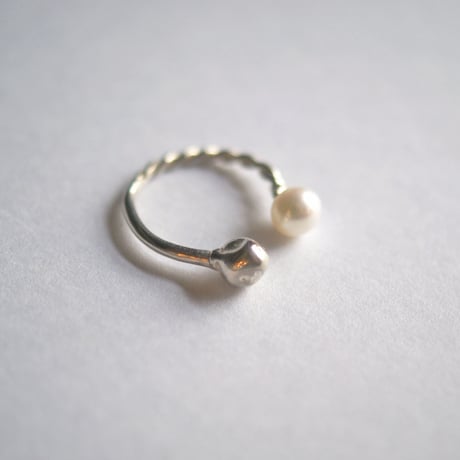 pearl&ball イヤカフ/silver