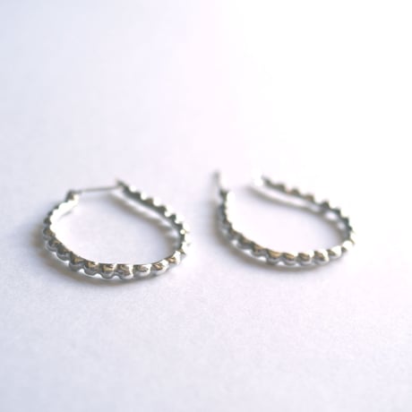 ラウンドline hoop ピアス (S)