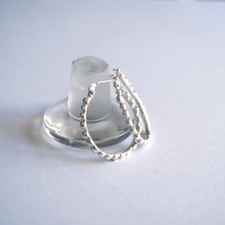 ラウンドline hoop ピアス (L)
