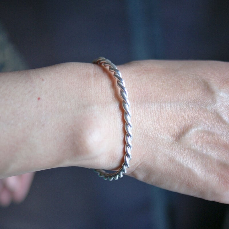 SILVER925 TWIST BANGLE/BRACELET/シルバーバングル （Twist