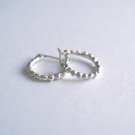 ラウンドline hoop ピアス (S)