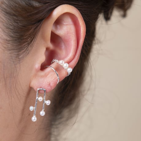 パールdot ピアス/silver