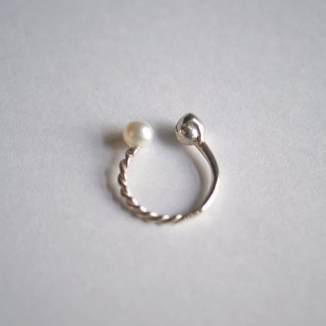 pearl&ball イヤカフ/silver