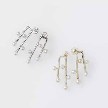 パールdot ピアス/silver
