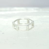 motif ring 7 - silver