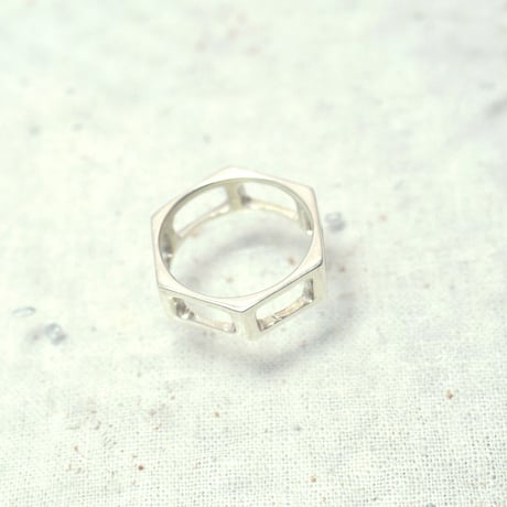motif ring 7 - silver