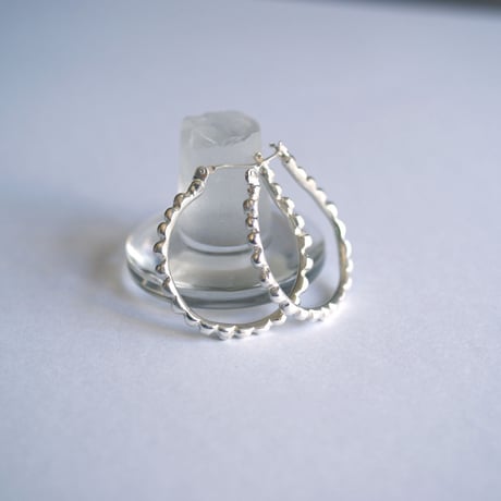 ラウンドline hoop ピアス (L)