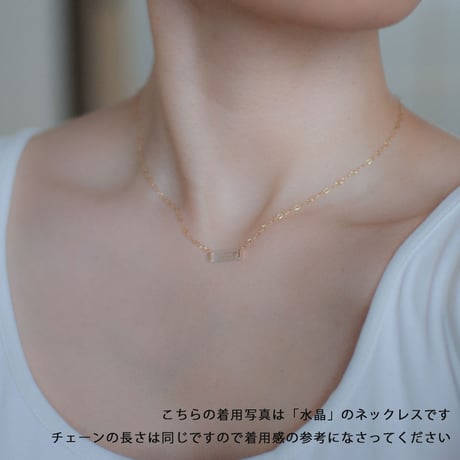 necklace B / K10YellowGold - ラピスラズリ