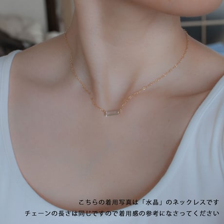 necklace B / K10YellowGold - ラピスラズリ