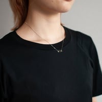 necklace D / Platina850 - スモーキークォーツ