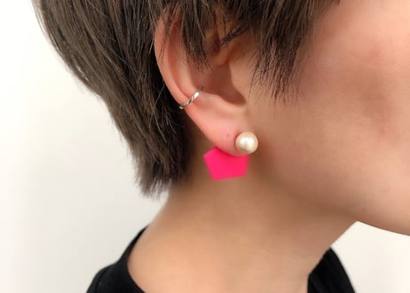 カケラピアス(ピンク)