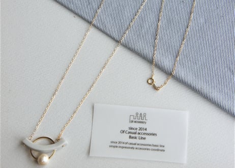 【14kgf】mini minamoネックレス（シルバー）