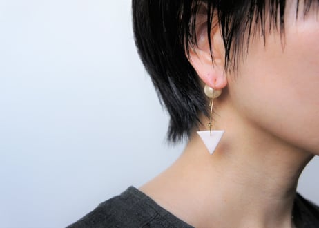 odenフープピアス（フジ×チャコールグレー）