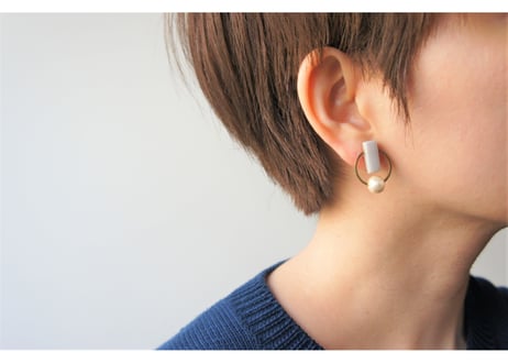 clioneピアス・イヤリング（シルバー）