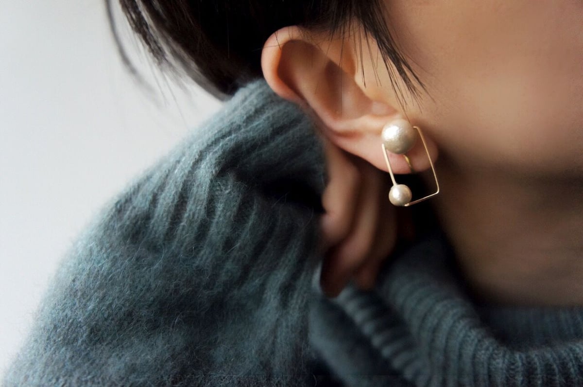 みっちゃん ♦︎14kgfブルーオブシディアンピアス/イヤリング みっちゃん ♦︎14kgfブルーオブシディアンピアス/イヤリング