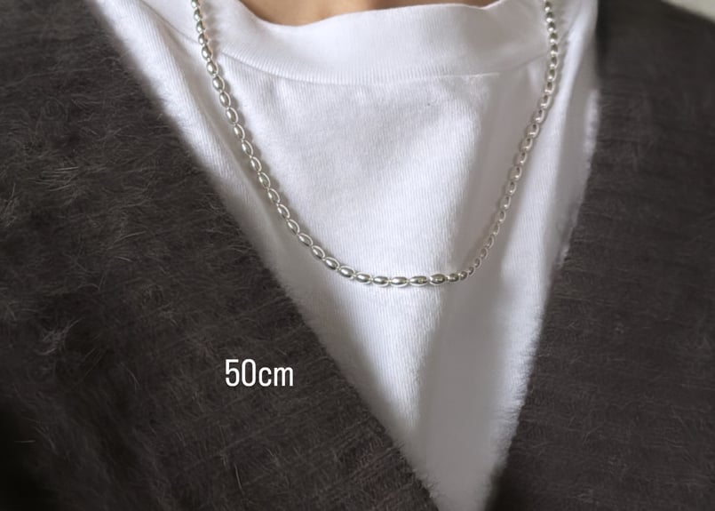 ヴィンテージ ボールチェーン ネックレス シルバー925 SV925 Vintage シルバー ネックレス SV 925 ボールチェーン 30.5g W6mm