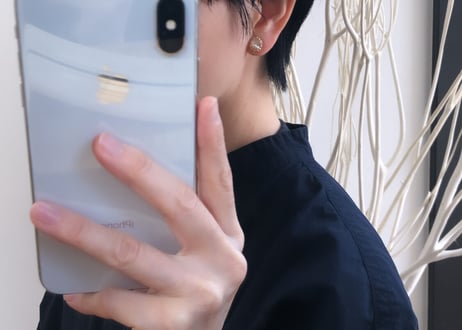 mini bijouピアス・イヤリング（クリスタル×バロックパール）