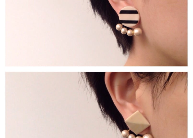 コットンパールバックキャッチ(ノンホールピアス片耳用) | piii