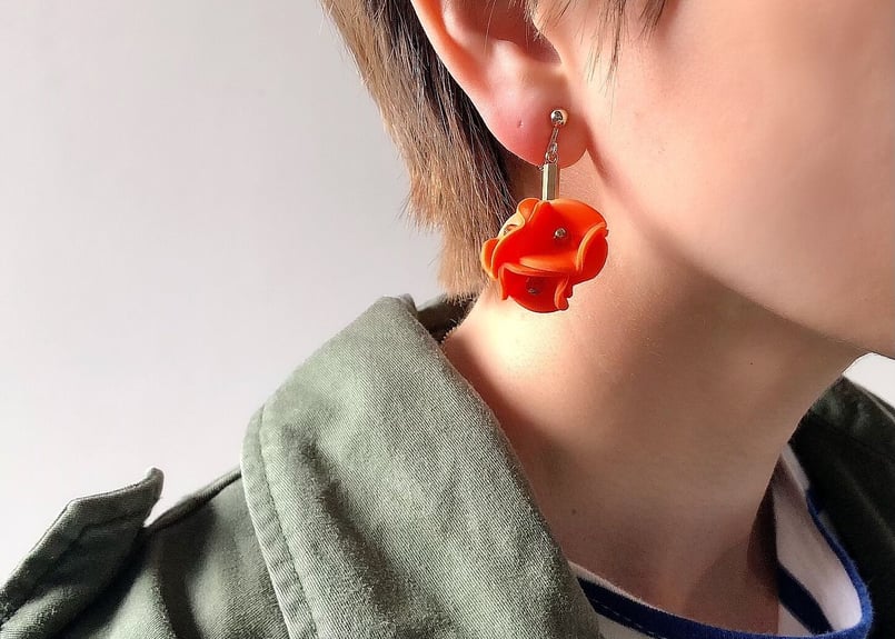 ohanaピアス・イヤリング(ミカン) | piii