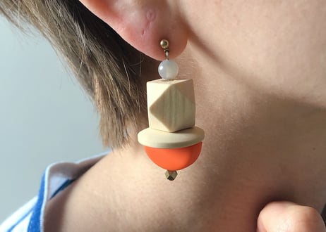 donguriピアス・イヤリング(ミカン)