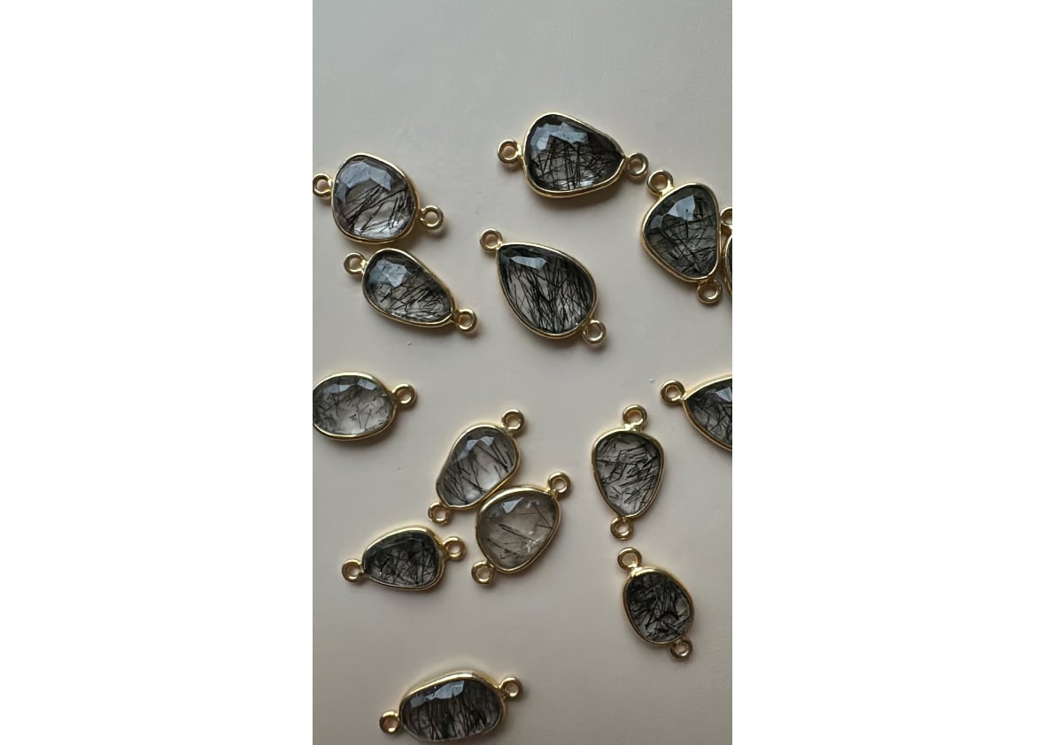 WOMENS]14kgfクリアクォーツネックレス 45cm ドロップ nn75