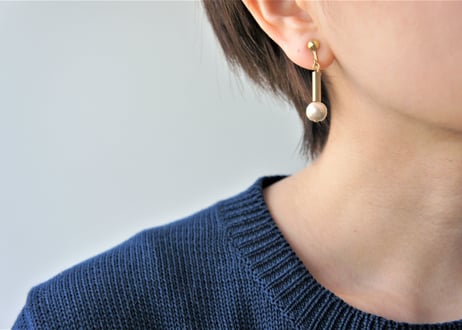 【WEB限定販売】パールピアス・イヤリング（パール）