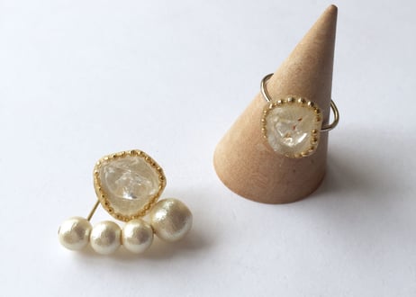 bijouピアス・イヤリング（クリスタル）